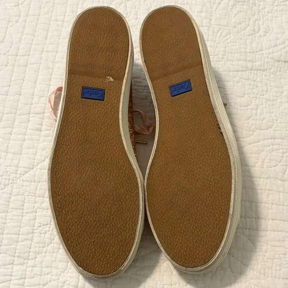 Kate Spade for Keds Pink Glitter Platform Women's Sneakers 8 - Picture 6 of 9